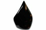 Polished Indonesian Blue Amber Flame #355807-1